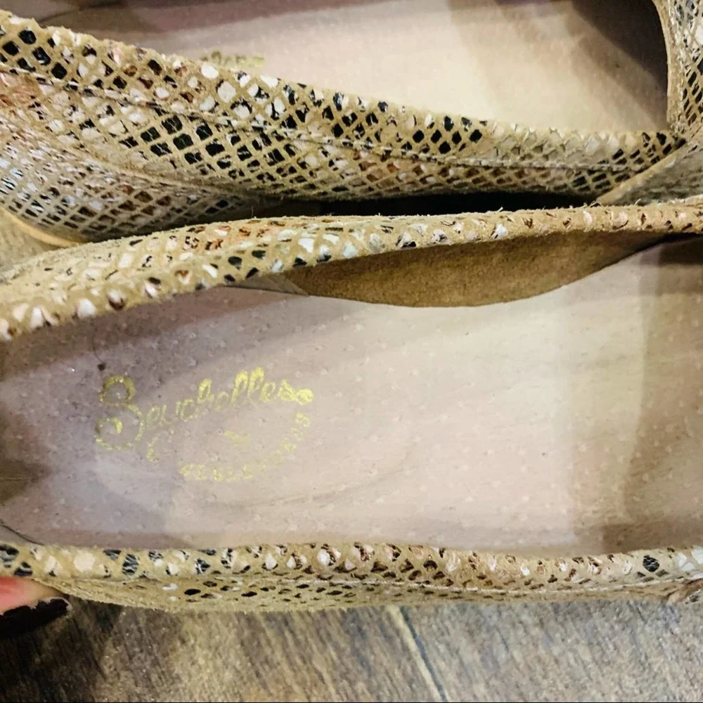 Anthropologie Seychelles Tiger Eyes Weekend Leather Loafers 7.5 - Picture 10 of 11